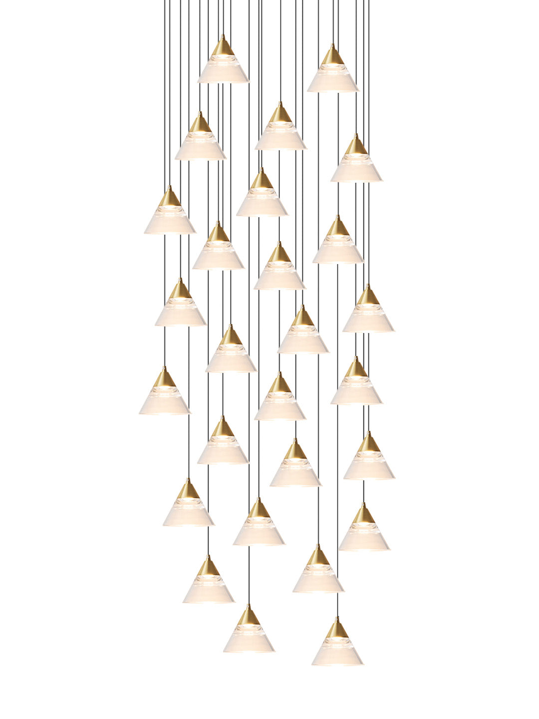 Conoid Crystal Pendant LED Lights