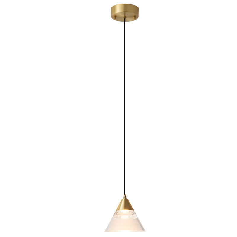 Conoid Crystal Pendant LED Lights