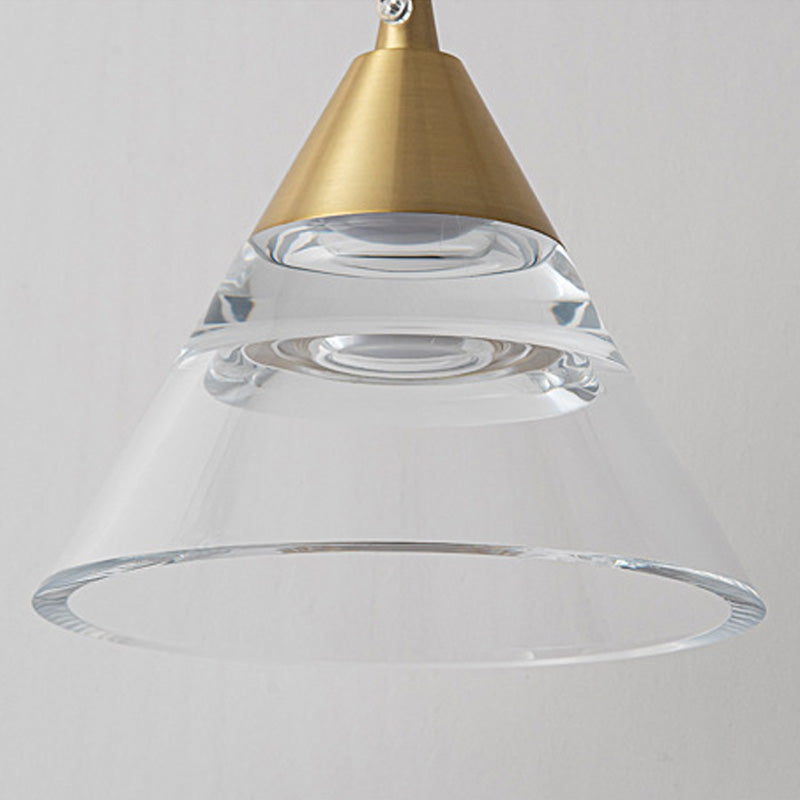 Conoid Crystal Pendant LED Lights